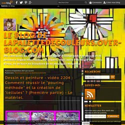 vidéo 2204 : Comment réussir le "pouring méthode" et la création de "cellules" ? (Première partie) - Le matériel.