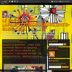 vidéo 2205 : Comment réussir le "pouring méthode" et la création de "cellules" ? (Seconde partie) - La préparation du "médium pouring"..