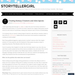 Creating Fantasy Creatures and Alien Species