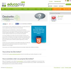 Créer Devinettes