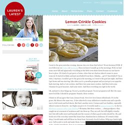 Lemon Crinkle Cookies
