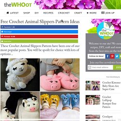 Free Crochet Animal Slippers Pattern Ideas