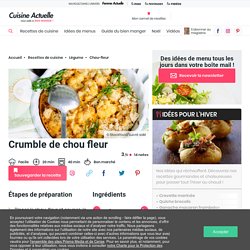 Crumble de chou fleur facile