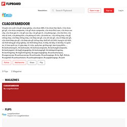 cuagofamidoor (@cuagofamidoor) on Flipboard