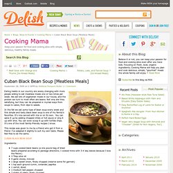 Cuban Black Bean Soup Recipe - Vegetarian Black Bean Soup