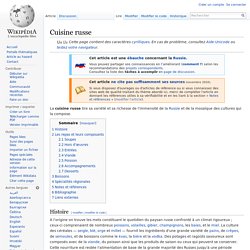 Cuisine russe