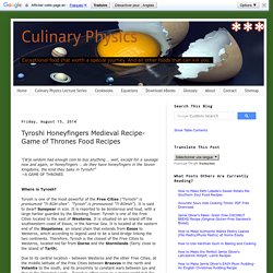Medieval Honeyfingers (Recipe)