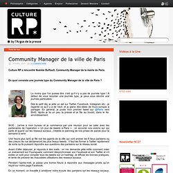 Community Manager de la ville de Paris