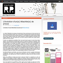 L’évolution d’un(e) Attachée(e) de presse