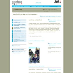 Inuit: famille, partage et vie communautaire