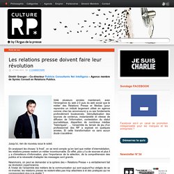 Les relations presse doivent faire leur révolution