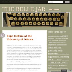 Rape Culture at the University of Ottawa