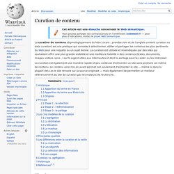 Curation de contenu