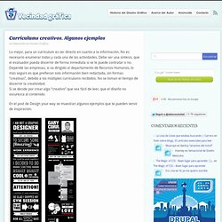 Currículums creativos. Algunos ejemplos