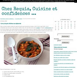 Curry de pois chiches aux épinards