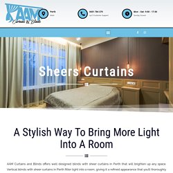 Best place to buy sheer curtains Perth