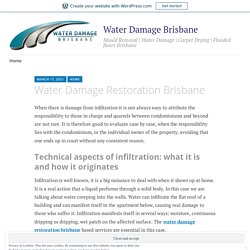 Water Damage Restoration Brisbane – Water Damage Brisbane