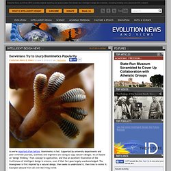 Darwinians Try to Usurp Biomimetics Popularity