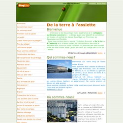 De la terre à l'assiette