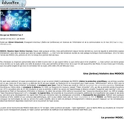 De qui se MOOCS t’on ?
