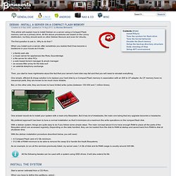 Debian - Install a server on a Compact Flash memory
