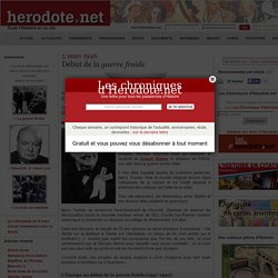 5 mars 1946 - Début de la guerre froide