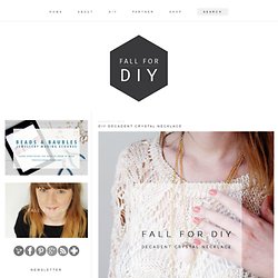DIY Decadent Crystal Necklace