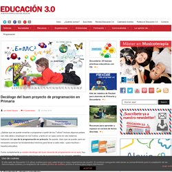 Decálogo del buen proyecto de programación en Primaria