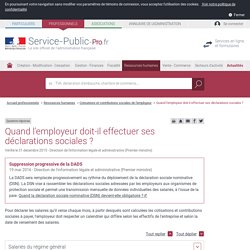 Quand l'employeur doit-il effectuer ses déclarations sociales ? - professionnels