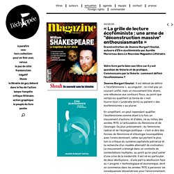 « La grille de lecture écoféministe : une arme de "déconstruction massive" enthousiasmante »