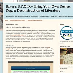 3 Tools for Speaking & Listening