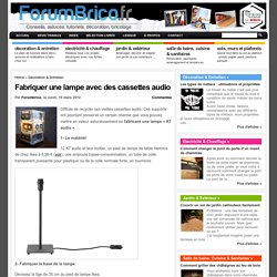 Fabriquer une lampe avec des cassettes audio