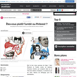 Décryptage des deux réseaux sociaux, qui comptent déjà des millions d’adeptes - Êtes-vous plutôt Tumblr ou Pinterest ?