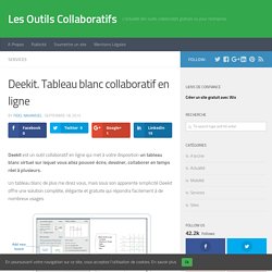 Deekit. Tableau blanc collaboratif en ligne