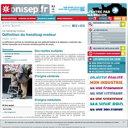 Définition du handicap moteur