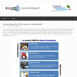 Comment intégrer les TICE en classe : la méthode SAMR – Délégation Académique pour le Numérique Educatif (DANE)