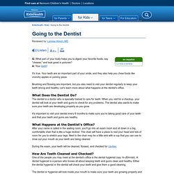 Going to the Dentist