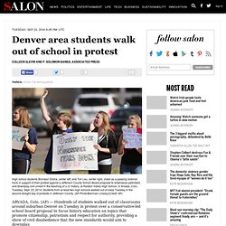 Denver area students walk out of school in protest