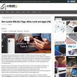 Der Lumia 950 (XL) Tipp: Alles rund um Apps [10]