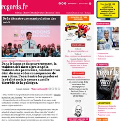 De la désastreuse manipulation des mots
