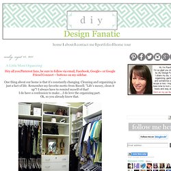 A Little More Organizing