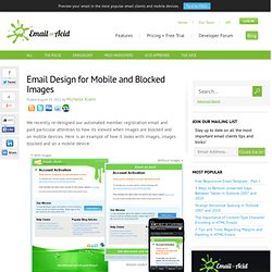 Email Design for Mobile and Blocked Images