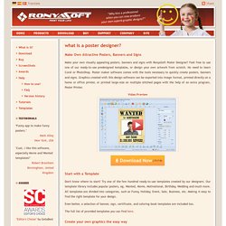 Poster Designer – poster, banner and sign making software program