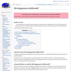 Développement collaboratif — EduTech Wiki