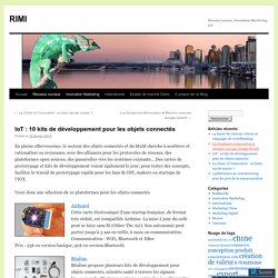 IoT : 10 kits de développement pour les objets connectés