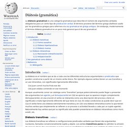 Diátesis (gramática)