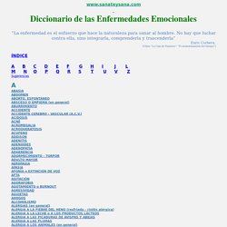 Diccionario de las Enfermedades Emocionales