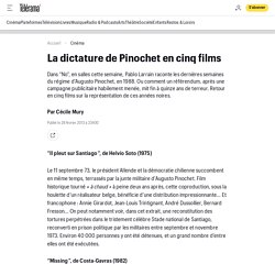 La dictature de Pinochet en cinq films