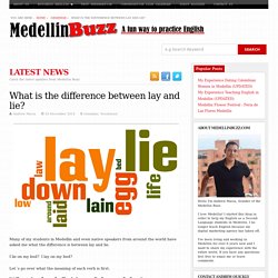 What is the difference between lay and lie? - Medellin Buzz
