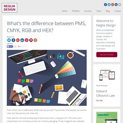 What’s the difference between PMS, CMYK, RGB and HEX?